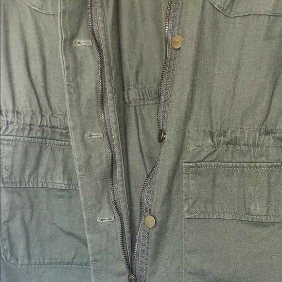 a.n.a Green Utility Jacket with Stand-Up Collar - Picture 6 of 8